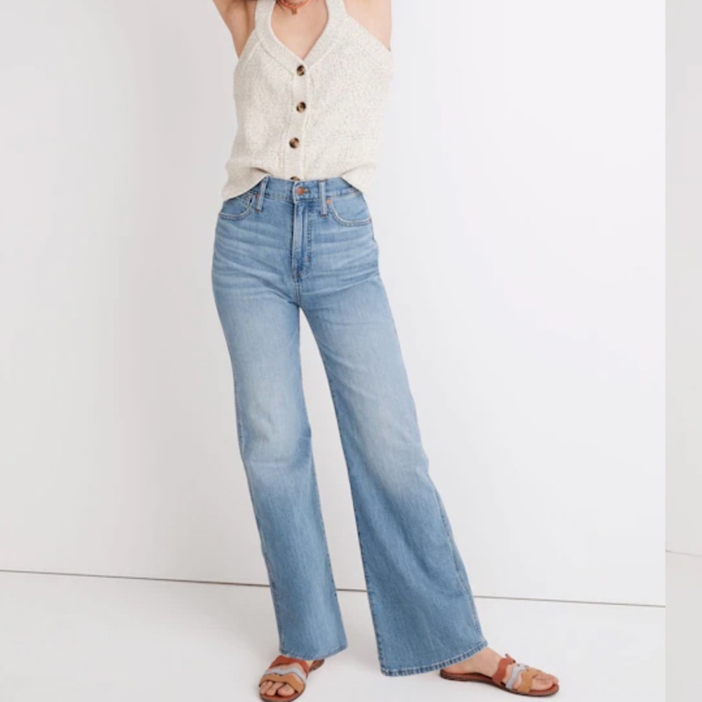Madewell 11” High-Rise Flare Jeans in Conwell Wash Size 25 - Picture 3 of 14
